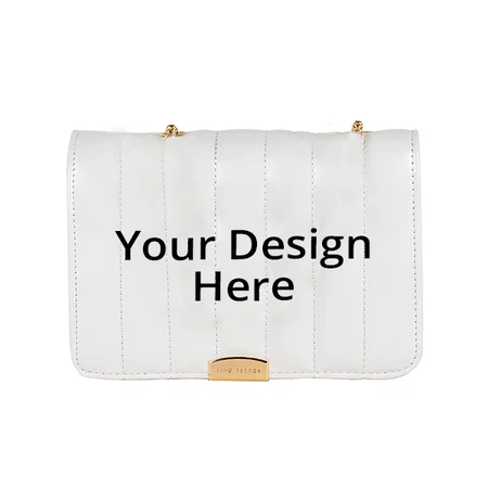 White Customized Handbag