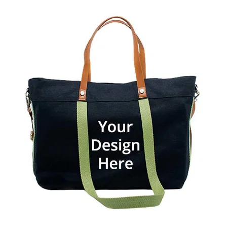 Black Customized Oversized Tote Bag