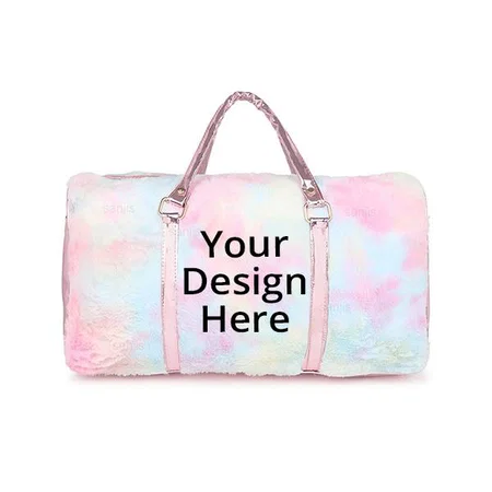 Pink Customized Large Cute Trendy Duffle Handbag