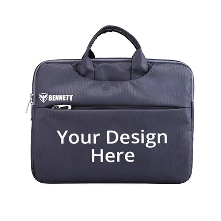 Grey Customized Basic Sleeve Laptop Case Cover Pouch Bag for 14 Inch Laptop