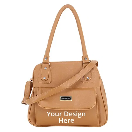 Brown Customized Women Handbag