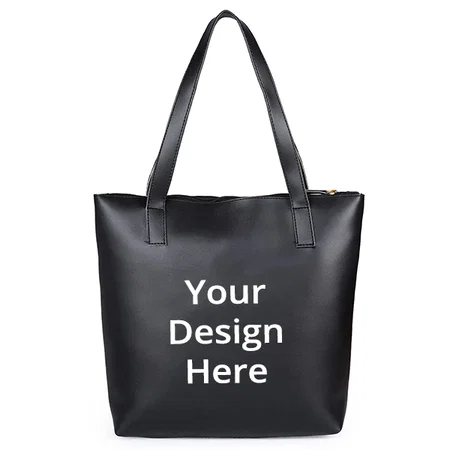Black Customized Gorgeous Stylish Tote Handbag