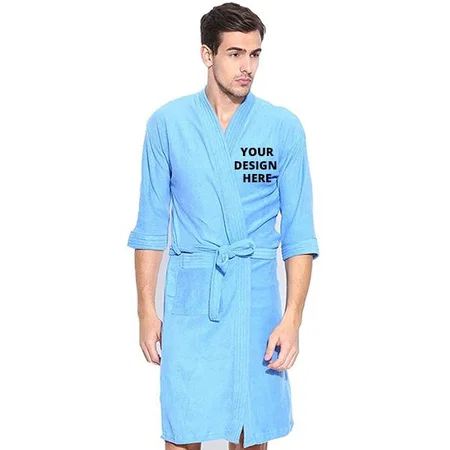 Firozi Customized Men's Cotton Bathrobe
