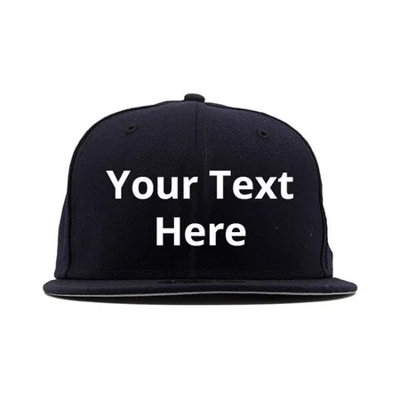 Black Customized Hip Hop Cap