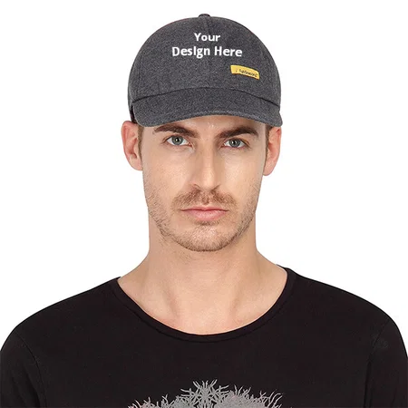 Dark Grey Customized FabSeasons Unisex Adjustable Cap