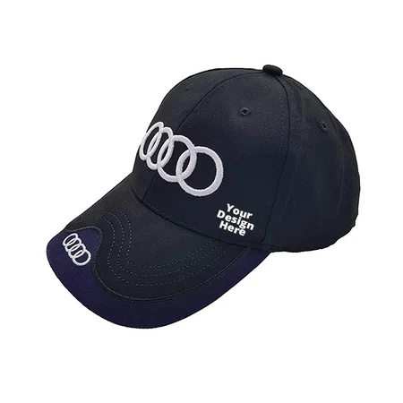 Black Blue Customized Unisex Adjustable Baseball Cap
