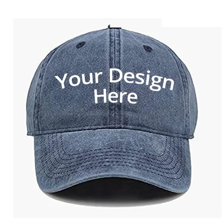 Blue Customized Baseball Unisex Cap