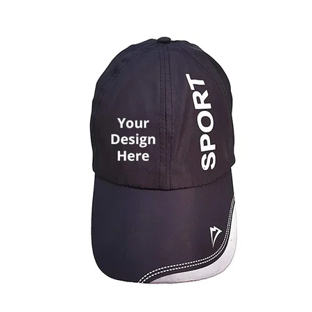 Brown Customized Baseball Sports Cap With Adjustable Back Closure