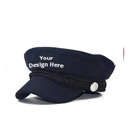 Blue Customized Cotton Casquette Cap