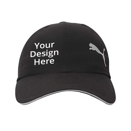 Black Customized Puma Unisex Cap