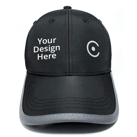 Black Coreteq Customized Unisex Water Resistant Cap
