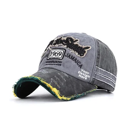 Light Black Customized Denim 1969 Stylish Cap For Men Women (Fit Head Size - Approx 54 cm To 60 cm)