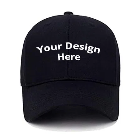 Black Customized Unisex Baseball Cap