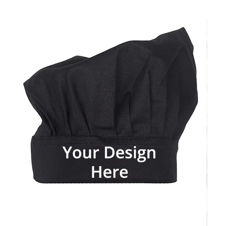 Black Customized Chef Cap Head Cover