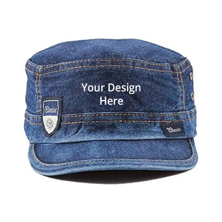 Light Blue Customized Unisex Cotton Cap