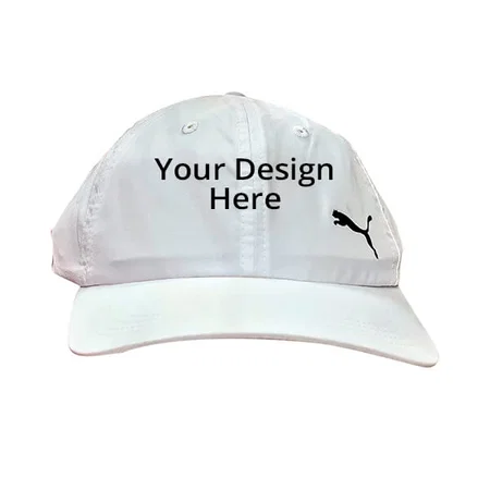 White Customized Puma Unisex Training Cap
