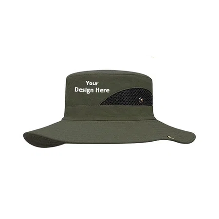 Army Green Customized Sun Protection Cap