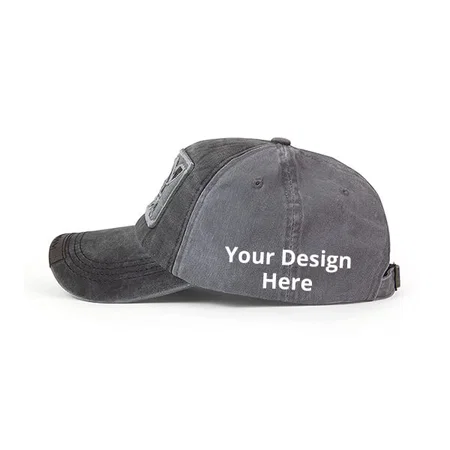 Grey Denim Customized Cap