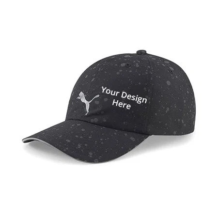 Black Customized Puma Unisex Cap