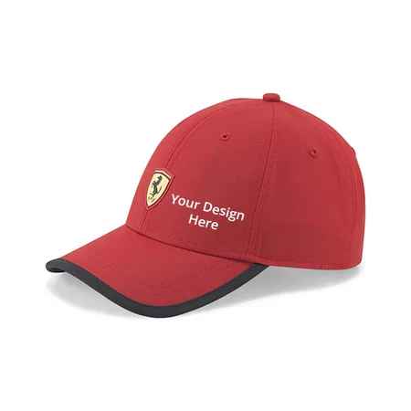Red Customized Puma Unisex Adult Baseball Cap