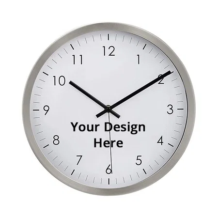 White Customized Traditional Wall Clock