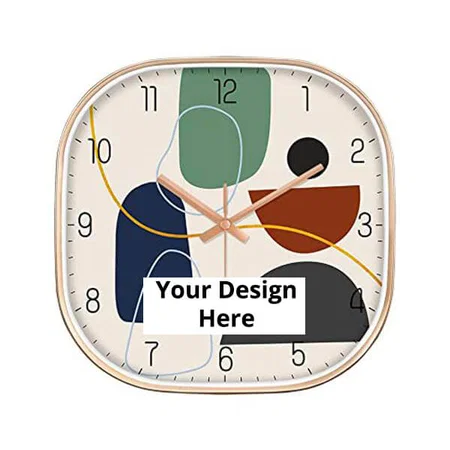 Off White Customized Non Ticking Silent Quartz Fancy Wall Clock Bedroom Hall Living Room Office | Mute and Quiet Wall Clocks