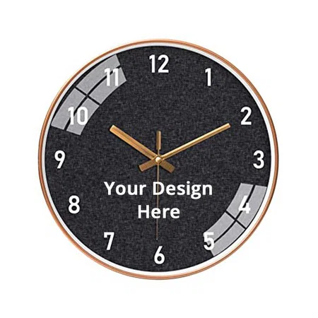 Black Customized Glass Non Ticking Silent Quartz Stylish Wall Clock For Living Room Bedroom Office | Mute And Quiet Wall Clocks