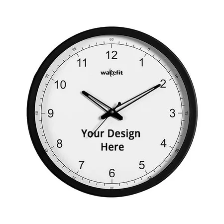 White Customized Wall Clock for Home, Wall Clock for Living Room/Bedroom, Round Wall Clock for Home Stylish Latest, Dorothy Analog Clock (Size - 30.5 x 30.5 x 4.3 cm)