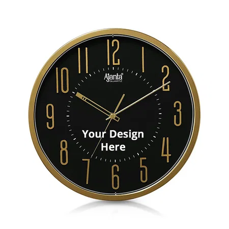 Black Customized Ajanta Designer Clock