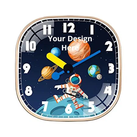 Space Customized Non Ticking Silent Quartz Clocks for Bedroom Hall Living Room Office | Mute and Quiet Wall Clocks| Home Decorative Art Collection