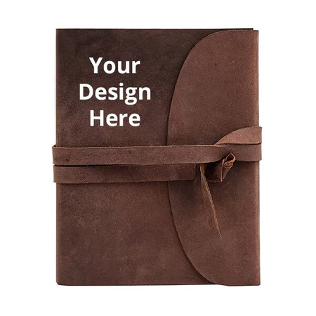 Brown Customized Leather Journal of Handmade Paper