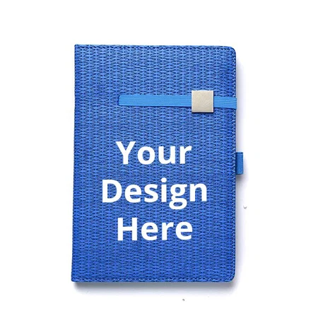 Light Blue Customized Pocket Planner and Organiser with Hard Bound Cover And Stylish Elastic Lock (A5, 180 Pages, 21.5 x14.5 cm)