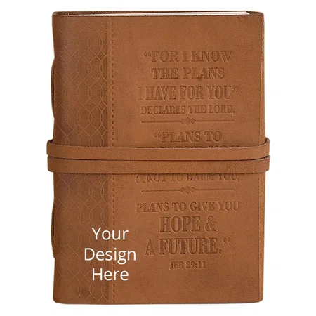 Brown Customized Travel Diary - (200 Pages, 5 x 7 Inches)