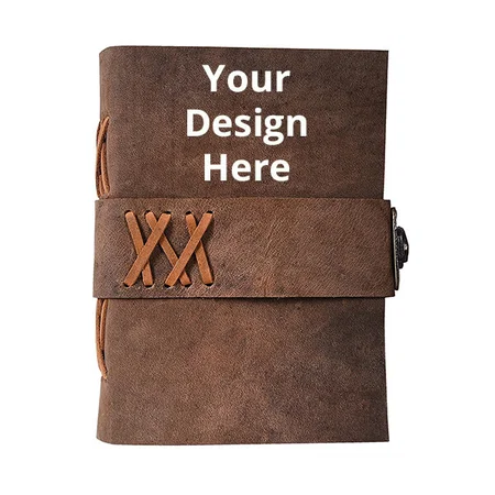 Brown Customized Genuine Leather Handmade Journal