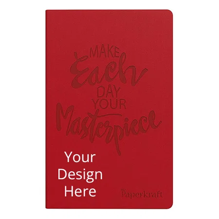 Red Customized Leather Diary (192 Pages)