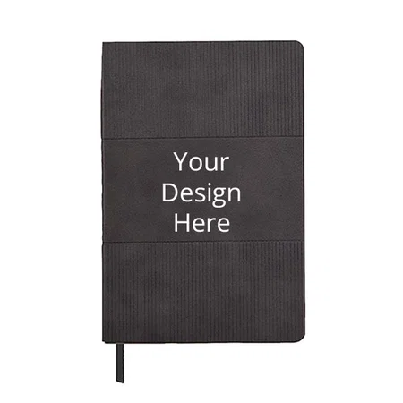 Grey Customized Premium PU Leather Executive Diary with Bookmark | A5 | Soft Bound | Undated | 192 Ruled Pages | 80 GSM | Natural Shade Paper with Colored End Pages
