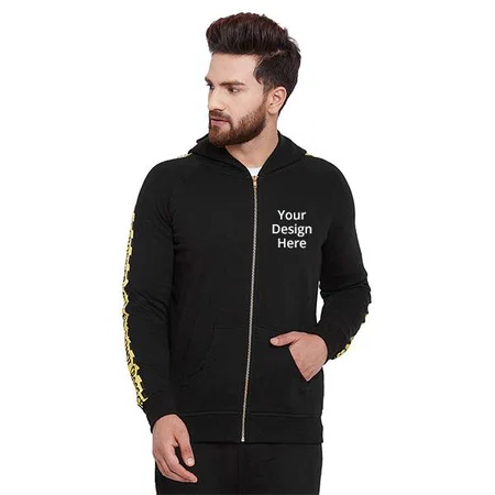 Black Customized Men’s Hoodie