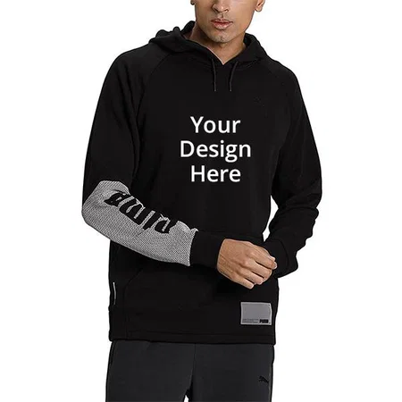 Black Customized PUMA Men's Sweatshirt