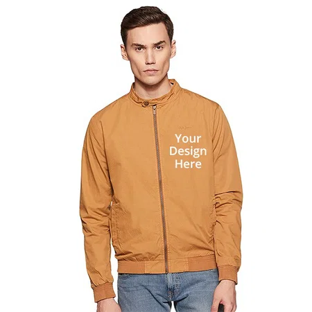 Brown Customized Pepe Jeans Men's Jacket