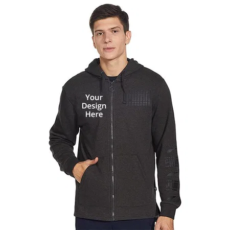 Dark Brown Customized Puma Men's Regular Sweatshirt