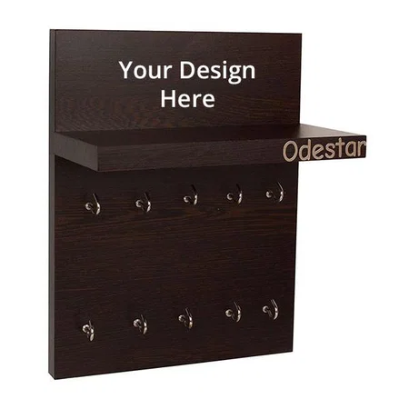 Brown Customized Large Key Holder