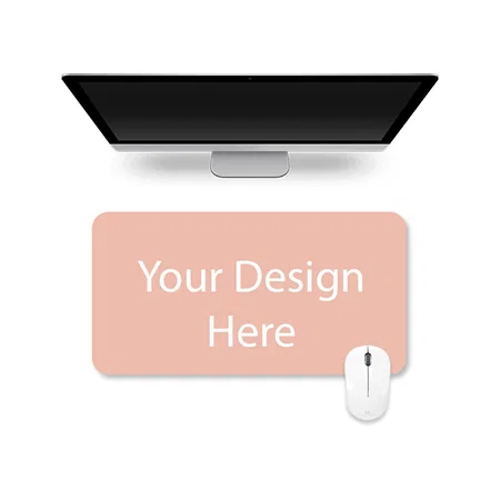 Pink Customized Leather Desk Pad Protector, Mouse Pad, Office Desk Mat Blotter, Laptop Desk Pad, Waterproof Non Slip Desk Writing Pad for Office and Home (Pink, 60 x 30 cm)