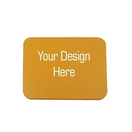 Yellow and Dark Blue Customized Upgraded Leather Mouse Pad with Non-Slip Mousepad for Laptop, Computer &amp; PC (Size - L26*W21cm)