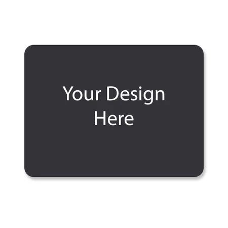 Black and Red Customized PU Leather Mouse Pad, Dual-Sided Mouse Mat, Waterproof Ultra Smooth Mouse Pad with Stitched Edge Desk Mouse Pad (Size - 10.6" x 8.3")