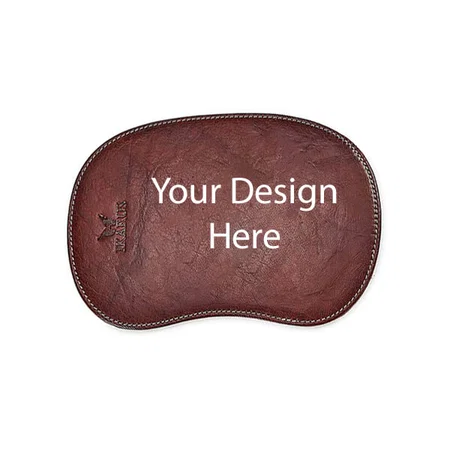 Dark Brown Customized Full Genuine Leather Mouse Pad | Computer Accessories