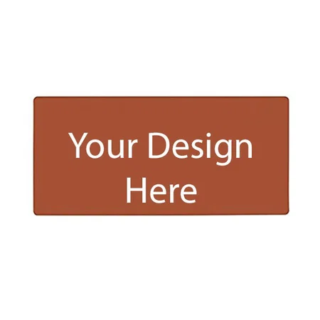 Brown and Grey Customized Office Desk Pad, Ultra Thin Waterproof PU Leather Mouse Pad, Dual Use Desk Writing Mat for Office/Home (Size - 80 x 40 cm)