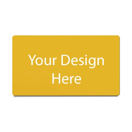 Dark Blue and Yellow Customized Dual-Sided  Desk Pad, Waterproof Desk Blotter Protector, Leather Desk Writing Mat Mouse Pad, Desktop Gaming Writing Mat (Size - 70 x 30 cm)