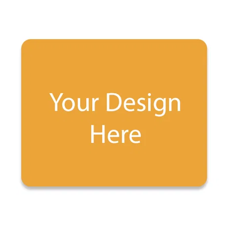 Yellow and Blue Customized Vegan PU Leather Mouse Pad for Laptop Notebook Gaming Computer Non-Slip Anti Skid Dual Color Reversable Mouse Pad for Work from Home Splash Proof (Size - 10 x 8 Inch)