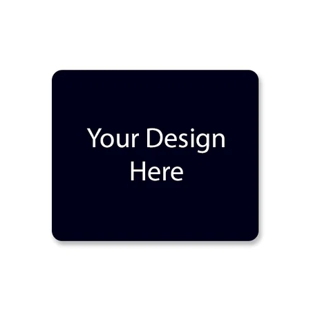 Black Customized Vegan PU Leather Mouse Pad for Laptop Notebook Gaming Computer Non-Slip Anti Skid Dual Color Reversable Mouse Pad for Work (Size - 10 x 8 Inch)