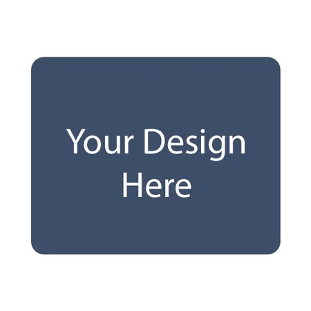 Blue and Yellow Customized Mouse Pad, Reversible Dual Color PU Vegan Leather Mouse Mat Waterproof for Wireless Computer (Size 25*21cm)